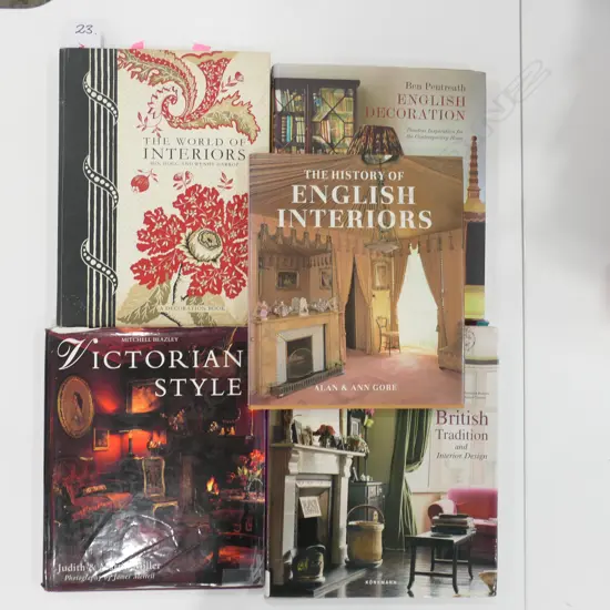 FIVE PUBLICATIONS: BRITISH INTERIOR DESIGN